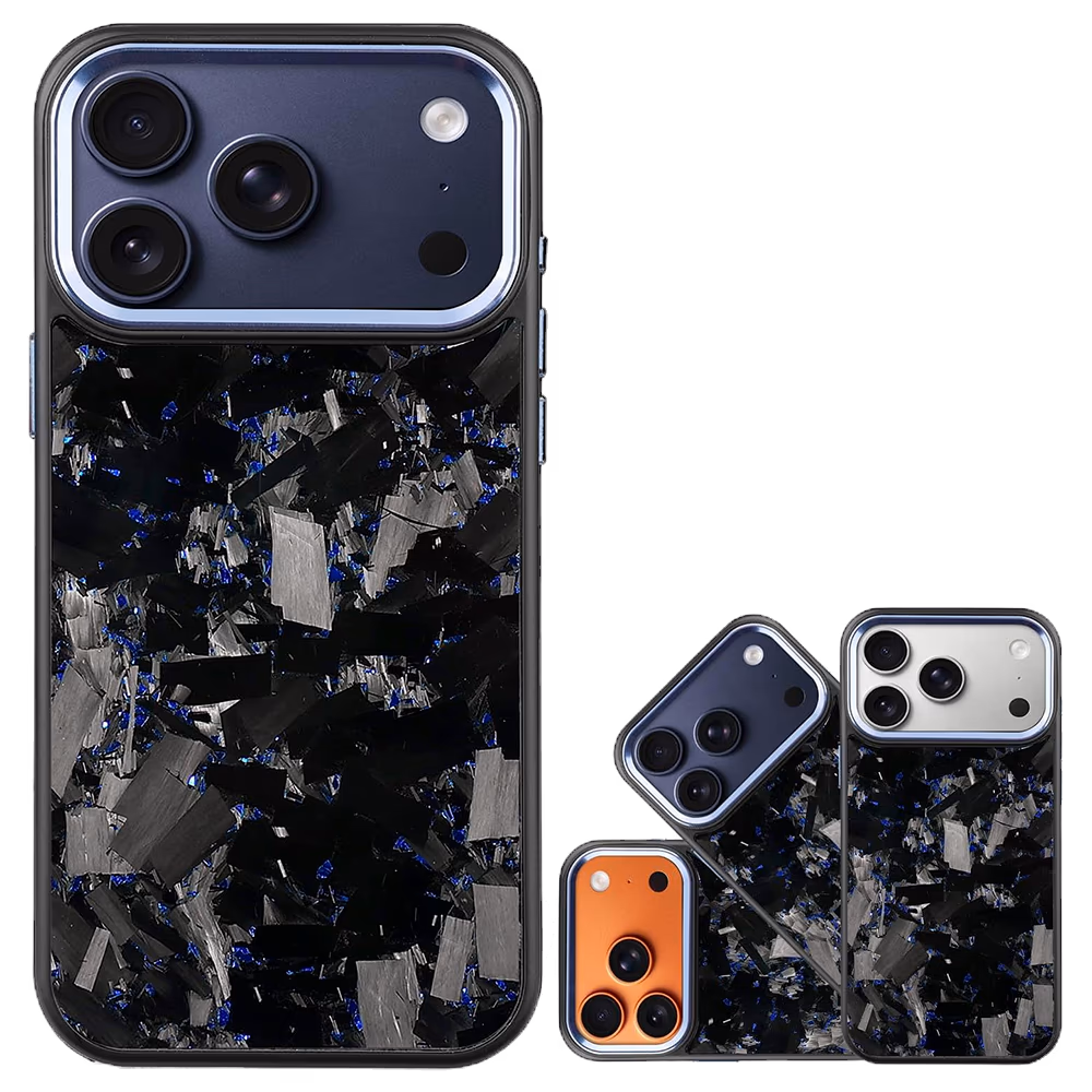 iPhone-17-Carbonhülle in Arctic Blue