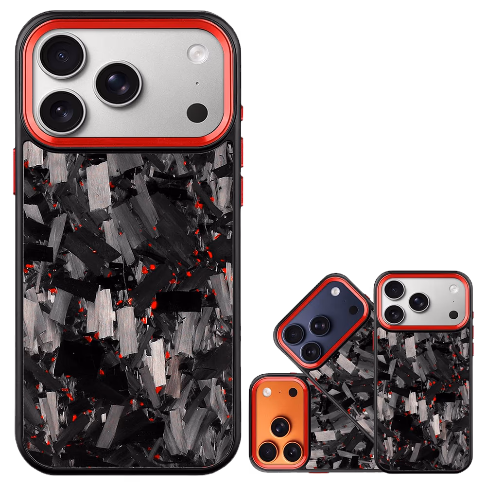 iPhone-17-Carbonhülle in Lava Red